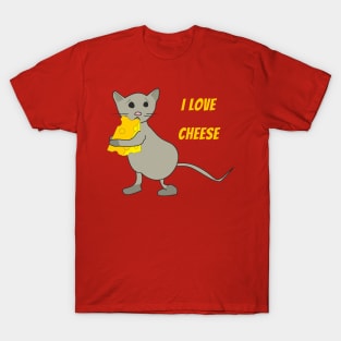 Mouse love cheese T-Shirt